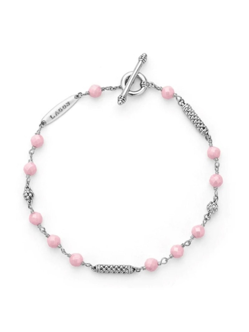 LAGOS Caviar Icon Pink Ceramic Beaded Bracelet